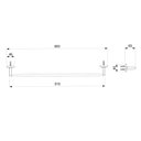 Ver imagem 4 de Kit com 2 Toalheiro Barra 60cm Up Celite