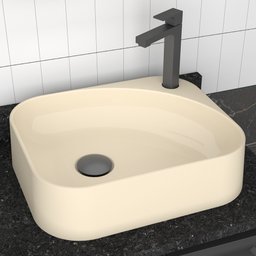 Cuba para Banheiro em Mármore Sintético Libra Areia - Cozimax - 5