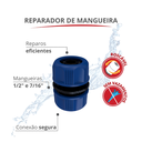 Ver imagem 2 de Encaixe Reparador para Junção de Mangueira 1/2" e 7/16 Cor Azul Durín