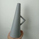 Ver imagem 5 de Vaso Shape Vaso Decorativo Cachepô Enfeite 25x10x9cm Cerâmica Verde