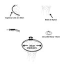 Ver imagem 2 de Cesta Basquete 35cm C/ Rede Aro 8mm Jfit