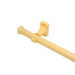 Kit varão para cortina 2,0mts marfim 28mm compacto sala / quarto - 1
