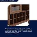 Ver imagem 5 de Cristaleira Adega Rústica 157cm x 88cm Madeira Pinus Ypê França Bege