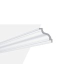 Ver imagem 1 de Kit com 5 Barras Rodateto de Poliestireno 7cmX70mm Liso 10m