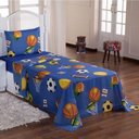 Ver imagem 2 de Jogo de Cama Lençol Solteiro Infantil 3 Pecas - Futebol