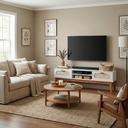 Ver imagem 3 de Rack Santorini 180cm com Pé Madeira Maciça C/ Amplas Gavetas:branco