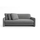 Ver imagem 1 de Sofa Cama 3 Lugares Sistema de Catraca Encosto Alto Padrão:cinza