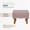 Ver imagem 7 de Puff Duque Bouclé Premium de Luxo Capitone Elegante para Sala Quarto Decoração Pés Luiz Xv Castanho
