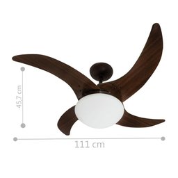 Ventilador Independence 4 Pás 220v Marrom Café - 2