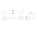 Ver imagem 2 de Kit com 2 Toalheiro de Barra 600mm New City