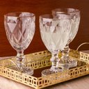 Ver imagem 7 de Jogo Taças com Fio de Ouro Transparentes 6un 300ml Diamond