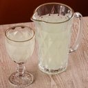 Ver imagem 4 de Jogo Taças com Fio de Ouro Transparentes 6un 300ml Diamond