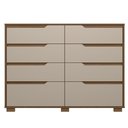 Ver imagem 5 de Cômoda para Quarto 147cm com 8 Gavetas Parma Carvalho/fendi Z17 - Mpozenato