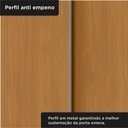 Ver mais imagens de Guarda-Roupa 100% MDF 2 Portas de Correr 2 Gavetas 131x213x55cm Branco/Cinamomo