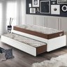 Bicama Box Viúva 126x208 Courino Linho com 2 Colchões Relax Adorabile Molas Ensacadas - 3