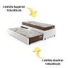Bicama Box Viúva 126x208 Courino Linho com 2 Colchões Relax Adorabile Molas Ensacadas - 7