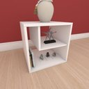 Ver imagem 1 de Mesa Lateral Amadeirado Aparador de Sofa Sala Mesa Lateral Cama Mesa de Canto Mesa de Cabeceira