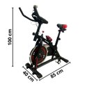 Ver imagem 2 de Bicicleta Ergométrica Regulagem de Força 13kg Bike Exercícios Fisioterapia Ajustável Vermelha Import