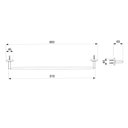 Ver imagem 2 de Kit com 2 Toalheiro de Barra 600mm Up Design Moderno