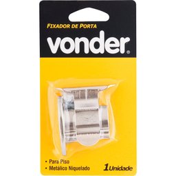 Fixador de Porta Metálico Niquelado para Piso - Vonder - 2