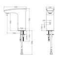 Ver imagem 3 de Kit com 2 Torneira de Mesa para Lavatório Bica Baixa e-Eletronic Ac/Dc Celite Prata/Cromado