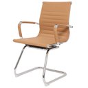 Ver imagem 1 de Cadeira De Escritório Diretor Stripes Fixa Caramelo