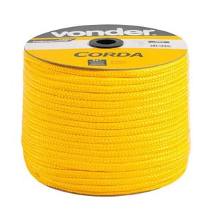 Corda Multifilamento Trançada 12mmx140m Amarela Vonder