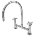 Ver imagem 1 de Misturador de Mesa para Cozinha Titânio Futura Bica Móvel Cromado - Perflex