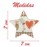 Kit 6 Enfeites Pendentes Para Árvore De Natal Em MDF 7cm - 3