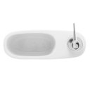 Ver imagem 3 de Porta Detergente de Cerâmica com Suporte para Esponja Branco