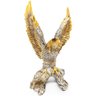 Águia Estatueta Decorativa Escritório Mesa Estante Casa Enfeite Luxo Decoração Animal - Dourado - 9