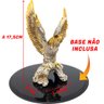 Águia Estatueta Decorativa Escritório Mesa Estante Casa Enfeite Luxo Decoração Animal - Dourado - 3
