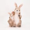 Coelho de Páscoa Coelhinho e Filhote com Vaso para Flores 42cm - 1