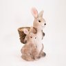 Coelho de Páscoa Coelhinho e Filhote com Vaso para Flores 42cm - 4