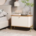 Ver imagem 2 de Jogo de Mesa de Cabeceira Sofia Off White Nature Dourado