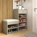 Ver imagem 1 de Sapateira para Hall de Entrada com Banco Off White Hall Pratrimar