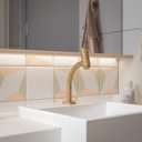 Ver imagem 5 de Kit com 2 Torneira para Lavatório com Bica Baixa Basic Celite Amarelo/Gold Matte