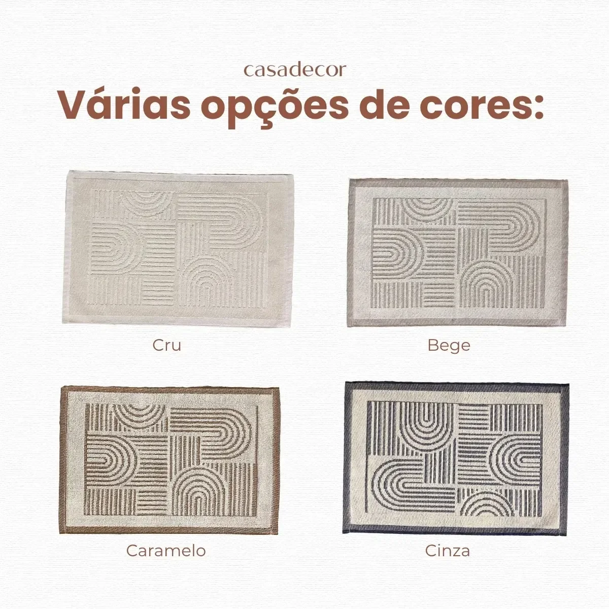 Ver imagem 7 de Tapete Porta Nazca / Línea Luxo 50x80cm Capacho Entrada:bege
