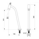 Ver imagem 2 de Kit com 2 Torneira para Lavatório de Mesa Bica Alta Basic Plus Celite Prata/Cromado