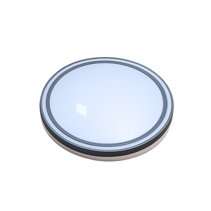 Plafon Genova Red Hevvy D46cm 45w Interrurptor Dip 3000k, 4000k, 6000k Ip20 Cinza