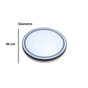 Ver imagem 3 de Plafon Genova Red Hevvy D46cm 45w Interrurptor Dip 3000k, 4000k, 6000k Ip20 Cinza