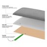 Cabeceira Cama Box Casal Dubai Kit C/ 7un Modulo Adesivo:bege - 5