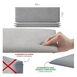 Cabeceira Cama Box Casal Dubai Kit C/ 7un Modulo Adesivo:bege - 4