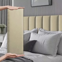 Cabeceira Cama Box Casal Dubai Kit C/ 7un Modulo Adesivo:bege - 2