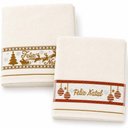 Ver imagem 1 de Kit 40 Toalhas de Mãos e Lavabo 30x50cm 100% Algodão 400g-m² Macias Creme e Pérola Bene Casa