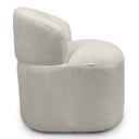 Ver imagem 5 de Puff Poltrona Decorativa Orgânica Roma Bouclé Giratória Almofada:bege Claro