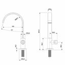 Ver imagem 2 de Kit com 2 Torneira para Lavatório de Mesa Bica Alta Flow Preto/Matte Celite