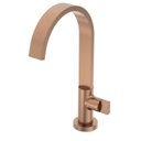 Ver imagem 4 de Kit com 2 Torneira para Lavatório de Mesa Bica Alta Flow Preto/Rose Gold Matte Celite