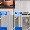 Ver imagem 6 de Cozinha Completa Modulada Aço 4 Peças com Balcão com Tampo Multimóveis Cr20370 Branco