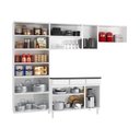 Ver imagem 4 de Cozinha Completa Modulada Aço 4 Peças com Balcão com Tampo Multimóveis Cr20370 Branco
